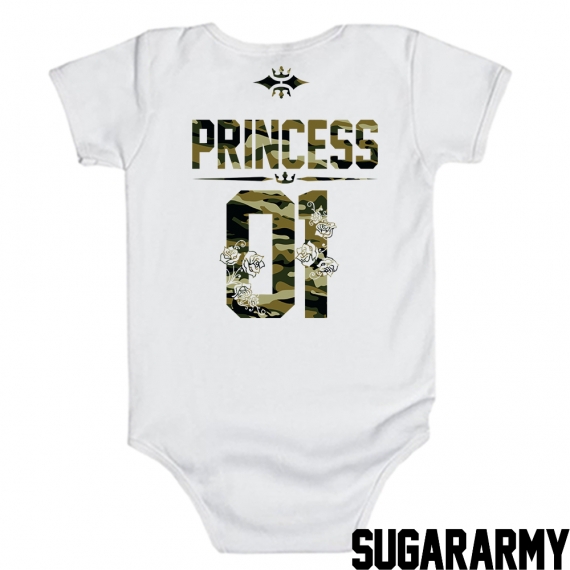 Princess 01 Bodysuits in Camouflage print