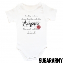 Awesome baby bodysuit ROSE