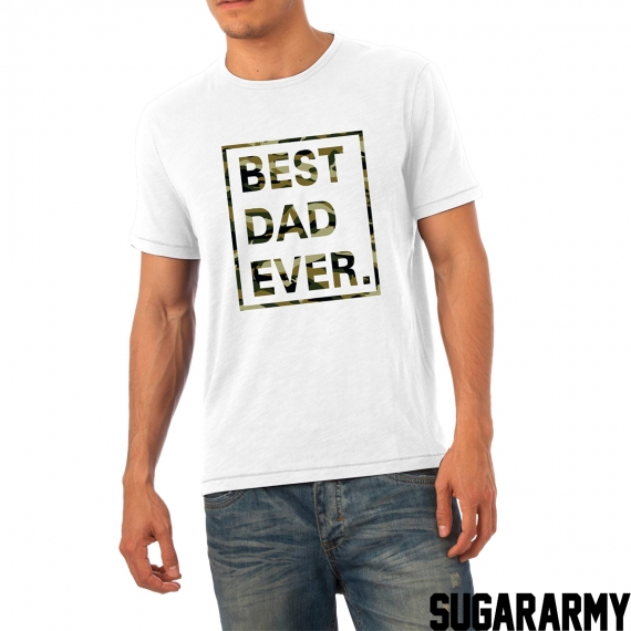 BEST DAD EVER camouflage print