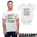 BEST DAUGHTER EVER BEST DAD EVER CAMOUFLAGE PRINT