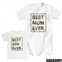 BEST MOM EVER and BEST SON EVER camouflage print
