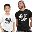 BEST DAD BEST SON Matching father and son t-shirts 