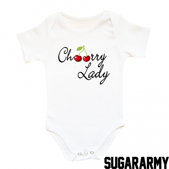Cherry Lady baby bodysuit