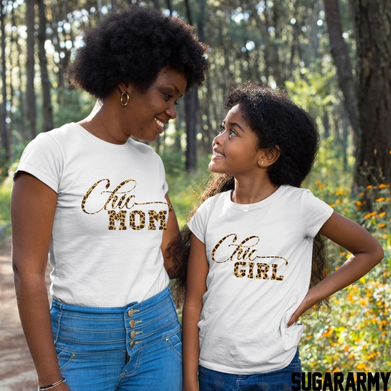 CHIC MOM & CHIC GIRL Set - Leopard Print