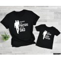 Sweet Father & Daughter Shirts - The answer to my prayers calls me Dad