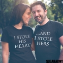 HEARTS STOLEN COUPLE T-SHIRTS