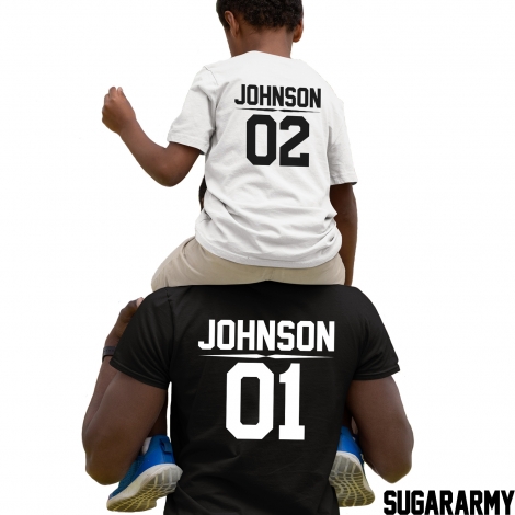 PERSONALIZED T-shirts for Dad and Kid