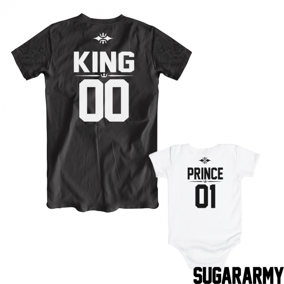 KING and PRINCE matching t-shirts