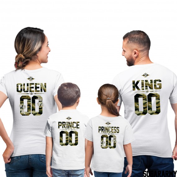 King, Queen and Princess Prince Camouflage Print