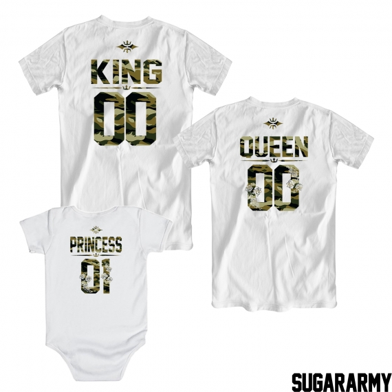 King, Queen and Princess Camouflage Print
