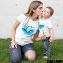 LO VE Matching Mom Kid Set - Blue Heart