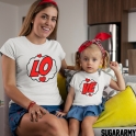 LO-VE St. Valentines Day Mom Daughter Outfit