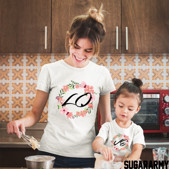 LOVE Mom Daughter t-shirts