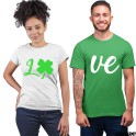 LO VE - Couples T-shirts for St. Patrick's Day