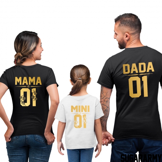 MAMA, DADA, MINI Family Set | Golden Edition