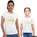 Mama & Daughter set - Beste Mama der Welt, Beste Tochter der Welt Gold letters