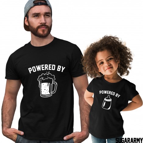 Powered by Beer & Powered by Milk - Cute Family Set