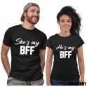 She's My BFF / He's my BFF - COUPLE T-SHIRTS