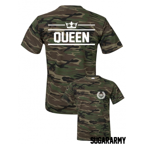 QUEEN t-shirt in camo style ★ SPECIAL ARMY COLLECTION ★