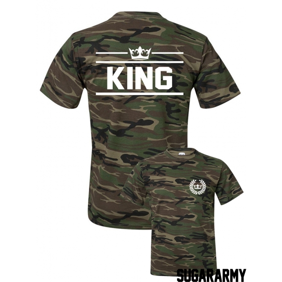 KING t-shirt in camo style ★ SPECIAL ARMY COLLECTION ★