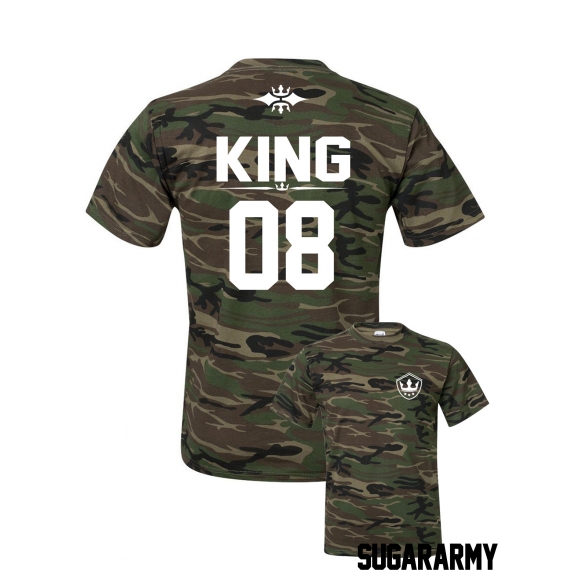 Camouflage KING t-shirt ★ SPECIAL EDITION ★ Custom number