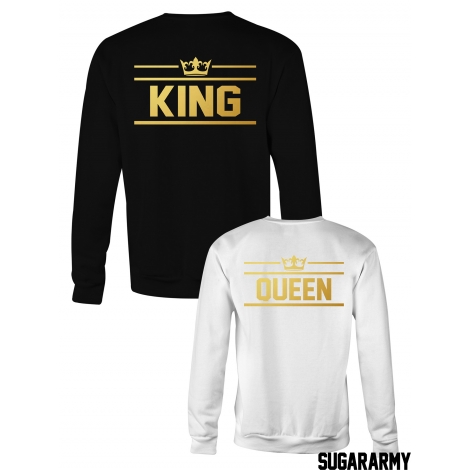 Crewneck sweatshirts KING and QUEEN