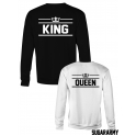 KING & QUEEN matching crewneck sweatshirt for couples