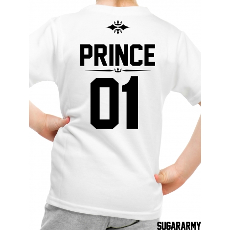 PRINCE 01 kid t-shirt with number on the back
