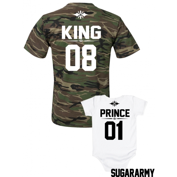 Dad and son King and Prince matching family set