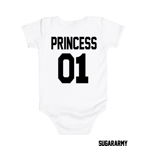 Princess 01 baby bodysuit ★ CUSTOM NUMBER ★